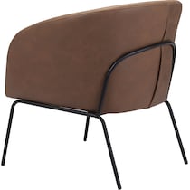 melanie light brown accent chair   