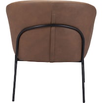 melanie light brown accent chair   