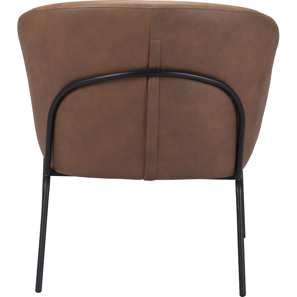 melanie light brown accent chair   