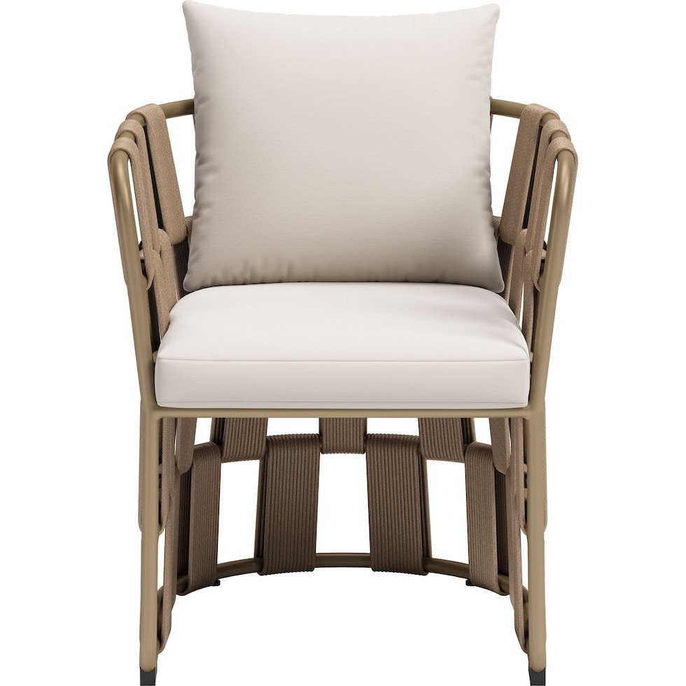 melbourne white outdoor dining chair   