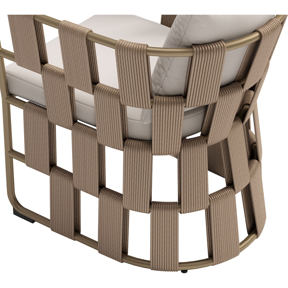 melbourne white outdoor dining chair   