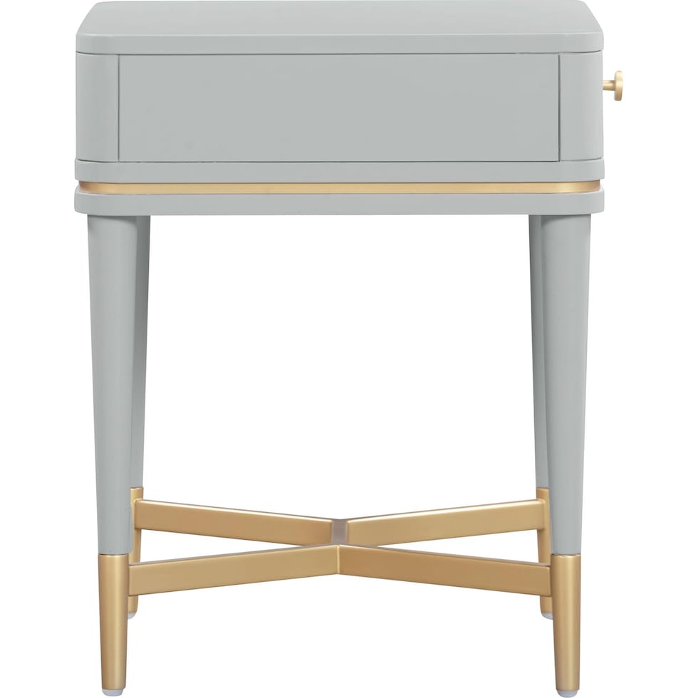 melina gray nightstand   