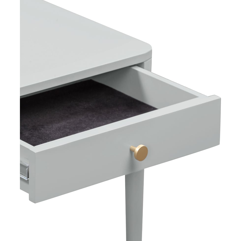 melina gray nightstand   