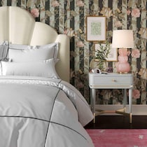 melina gray nightstand   