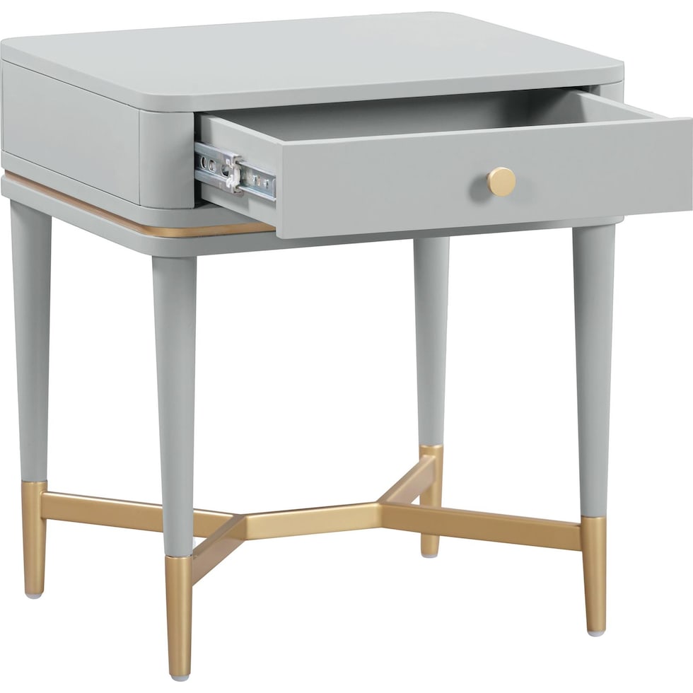 melina gray nightstand   