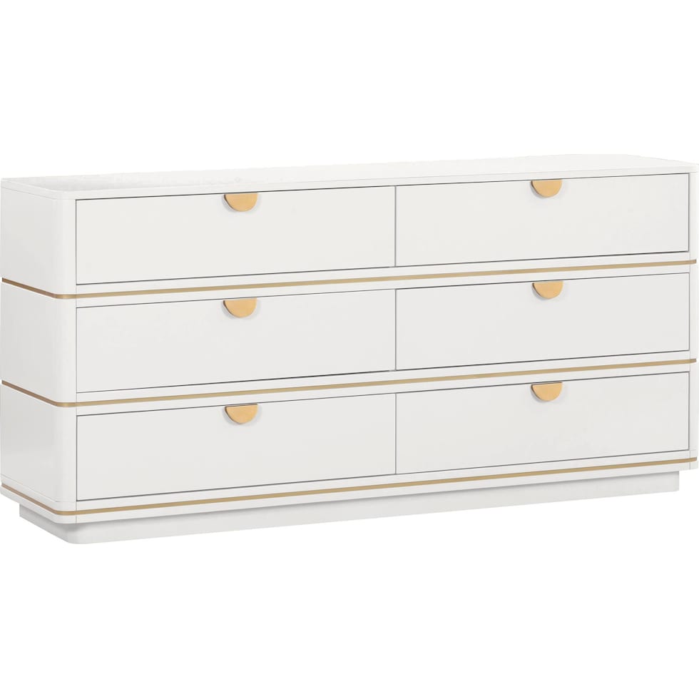melina white dresser   