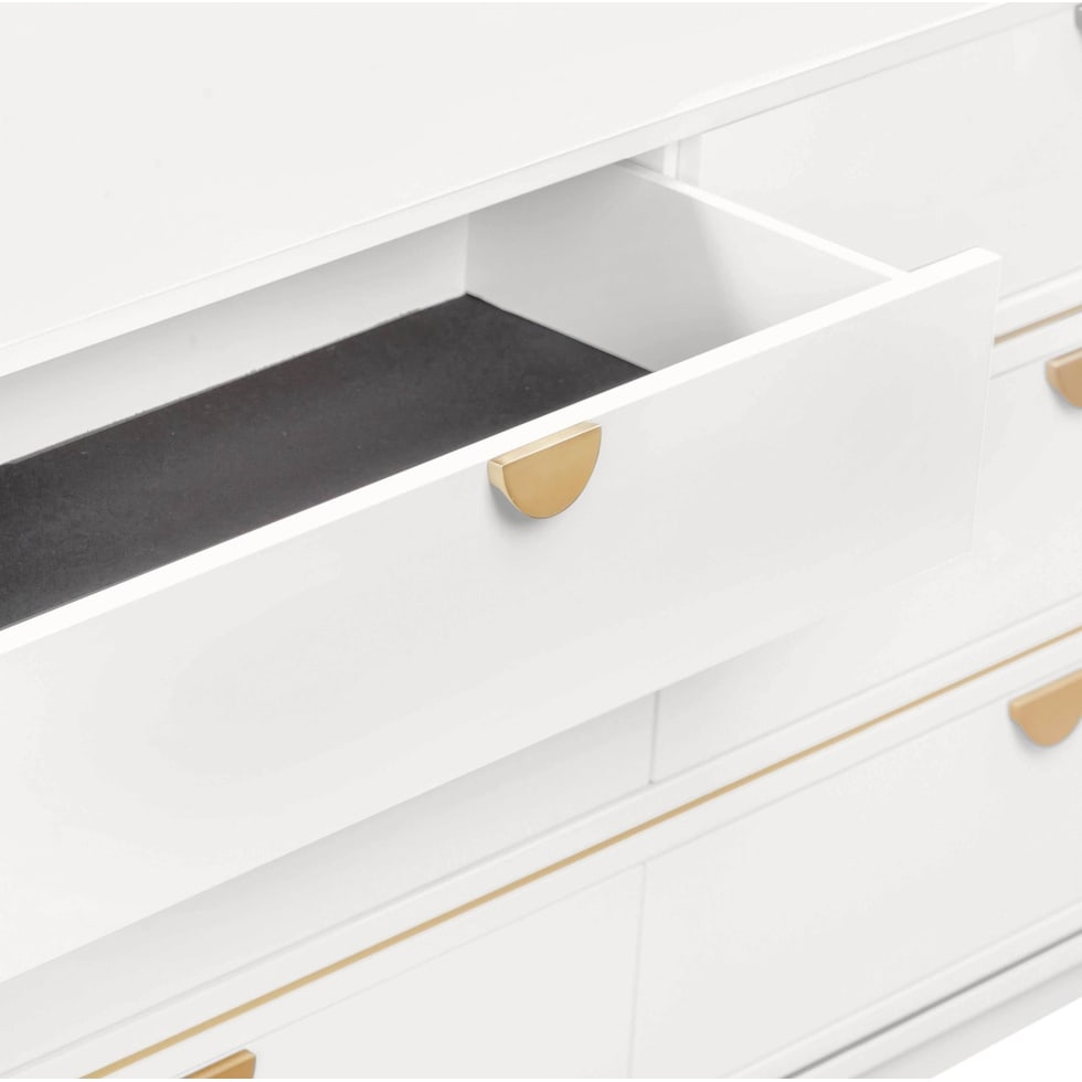 melina white dresser   