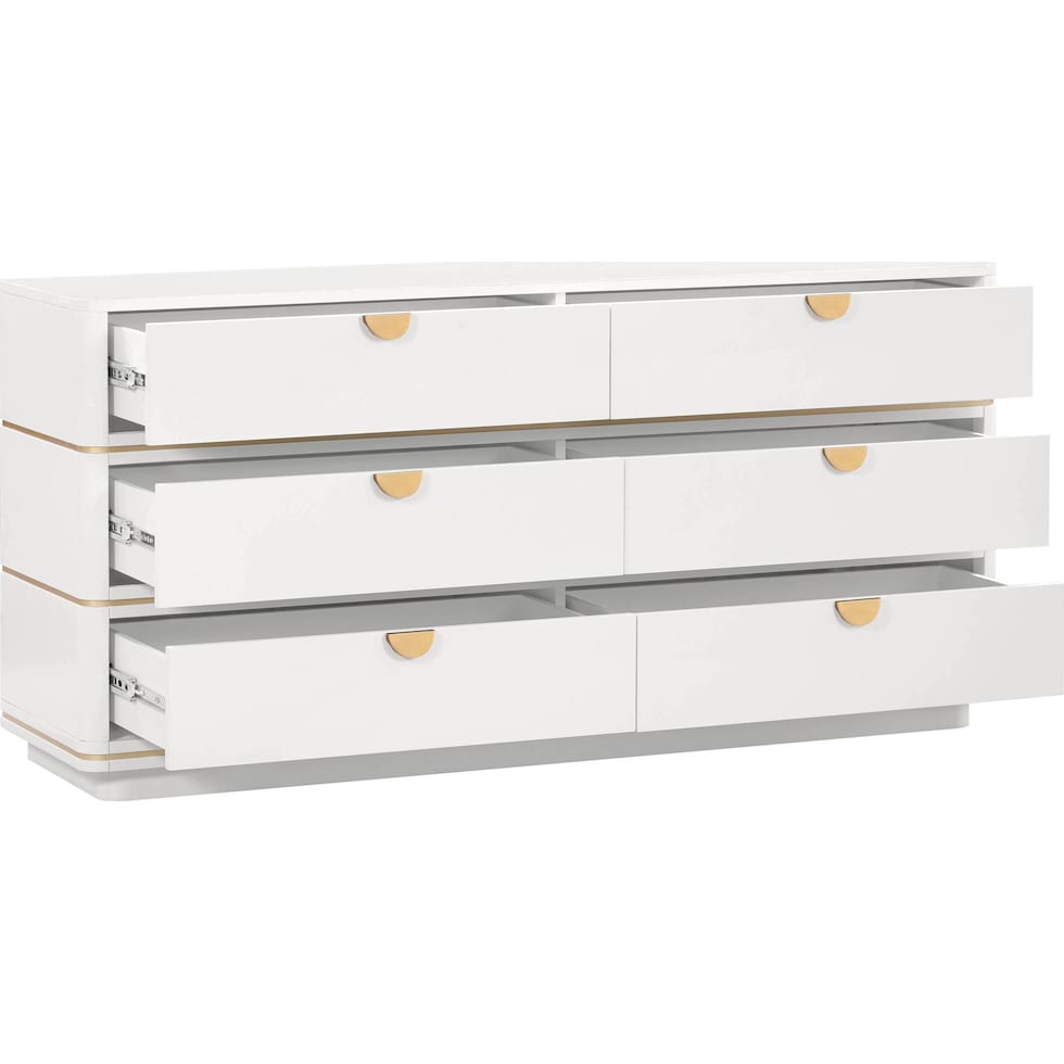 melina white dresser   