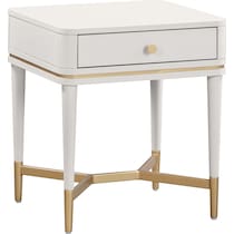 melina white nightstand   