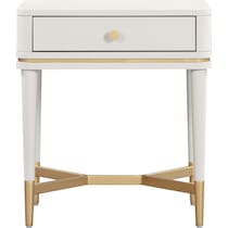 melina white nightstand   