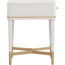 melina white nightstand   