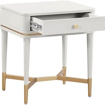 melina white nightstand   