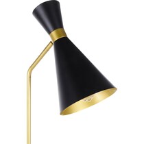 melita black gold floor lamp   