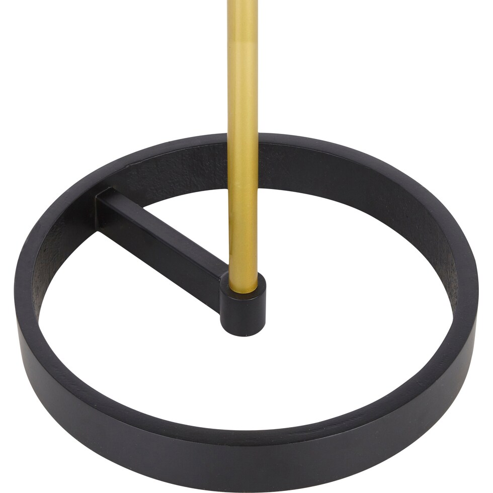 melita black gold floor lamp   
