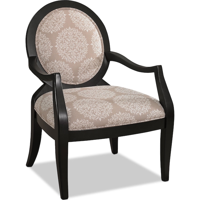 Living Room Furniture - Mellie Accent Chair - Pearl