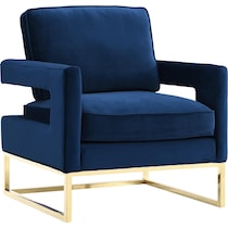 mellissa blue accent chair   