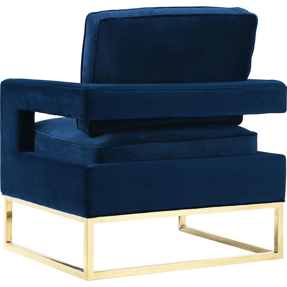 mellissa blue accent chair   