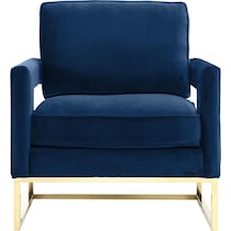 mellissa blue accent chair   