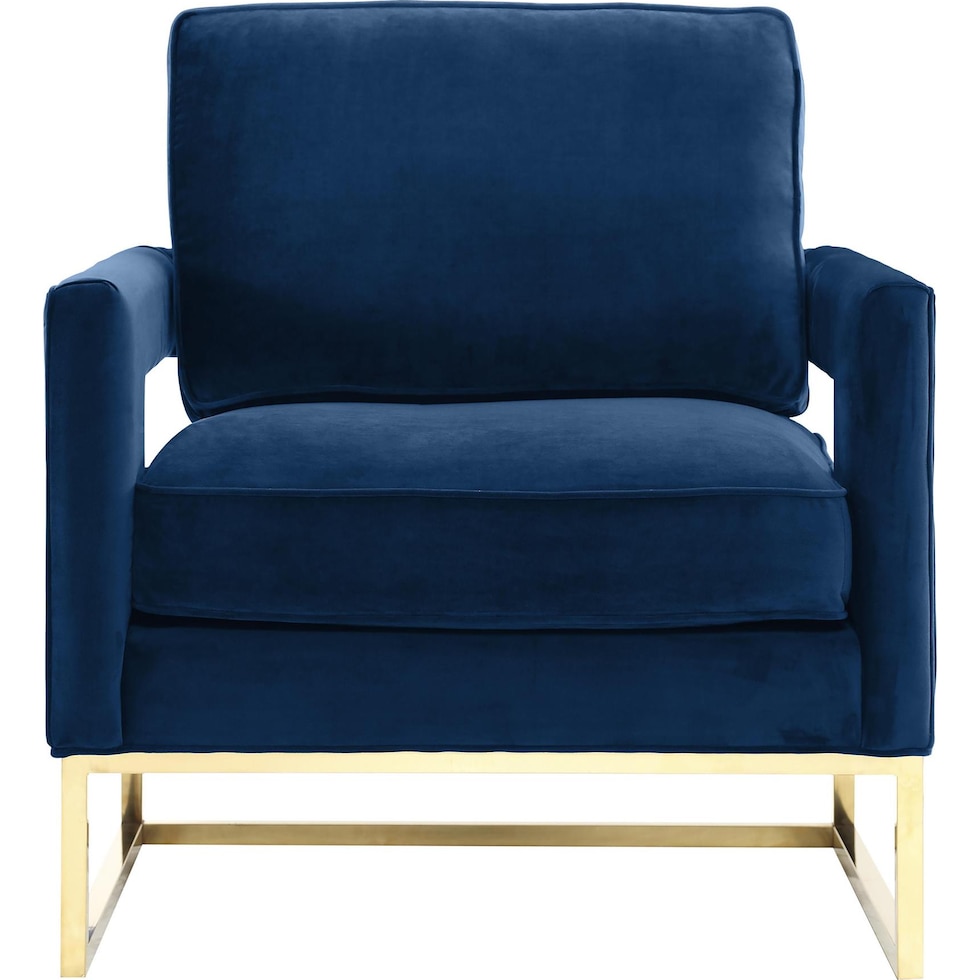 mellissa blue accent chair   