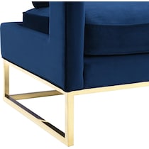 mellissa blue accent chair   