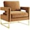 mellissa gold accent chair   
