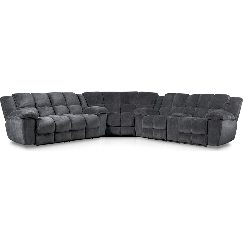 mellow gray  pc sectional   