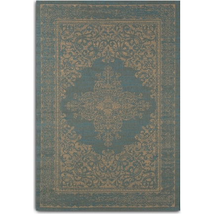 Melody Indoor/Outdoor 4' X 6' Area Rug - Blue