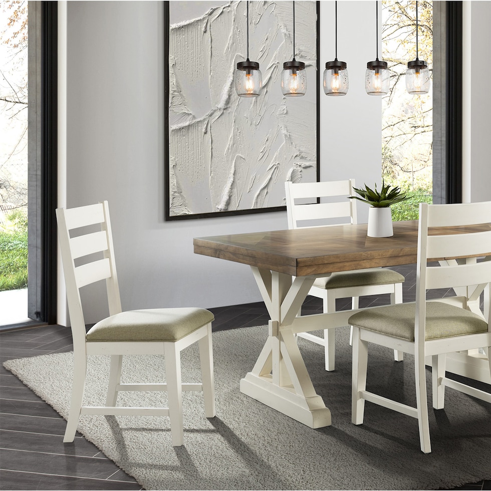 melony white dining chair   