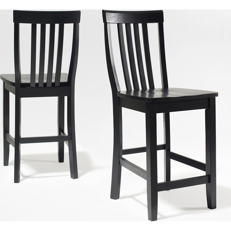 melrose black  pack counter height stools   