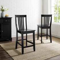 melrose black  pack counter height stools   