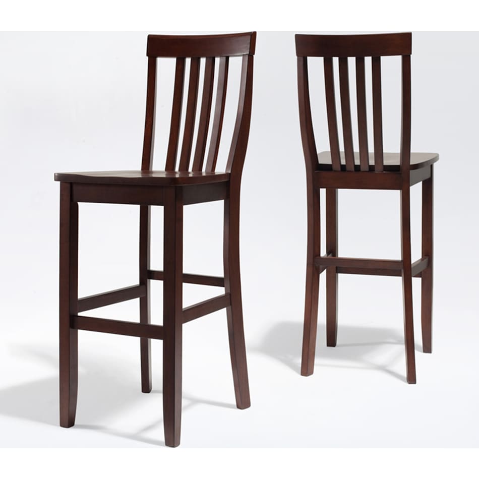 melrose dark brown  pack bar stools   