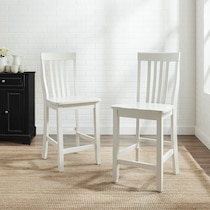 melrose white counter height stool   