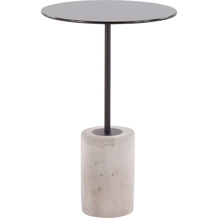 Melton Side Table - Concrete/Black