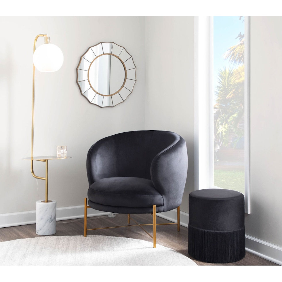 melton gold marble floor lamp   