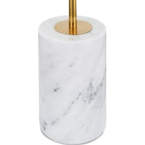 melton gold marble floor lamp   