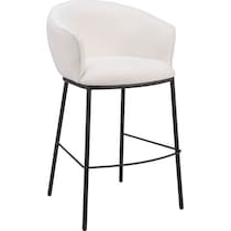 mendes white bar stool   