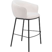 mendes white bar stool   