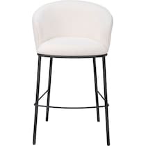 mendes white bar stool   