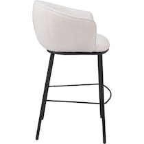 mendes white bar stool   