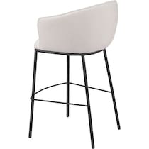 mendes white bar stool   