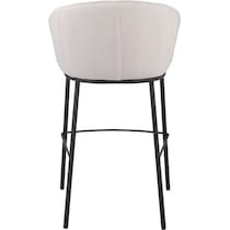 mendes white bar stool   