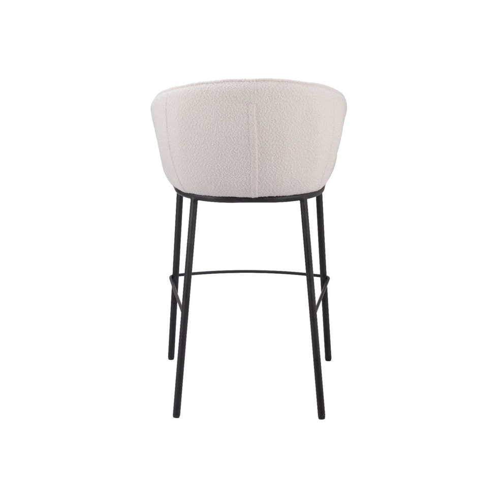 mendes white bar stool   