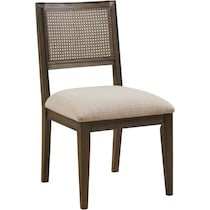 menlo dark brown dining chair   