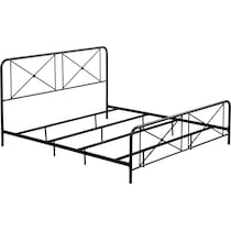 mercer black king bed   