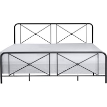 mercer black king bed   