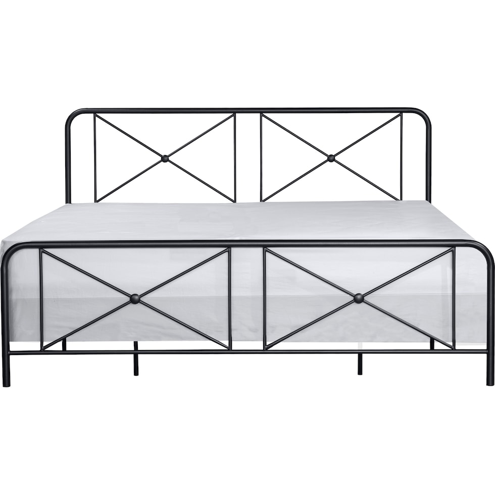 mercer black king bed   