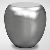 mercury silver end table   