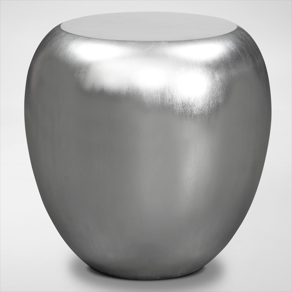 mercury silver end table   