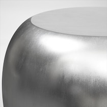 mercury silver end table   