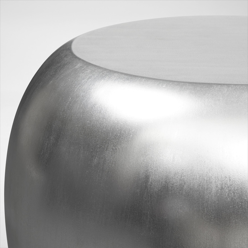 mercury silver end table   